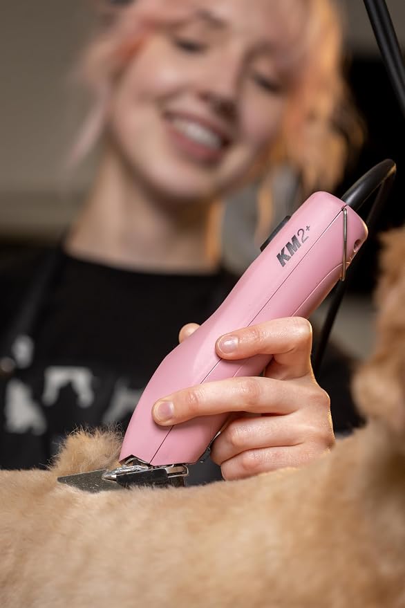 Wahl Pro Animal Thick-Curly Coat Clipper - Professional Pet Clipper for Curly Hair - Fur Care for Dogs & Cats - 2-Speed & Corded - Lightweight & Quiet - Durable - Ergonomic Design - Pink