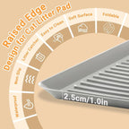 Cat Litter Box Mat-Rubber Cat Litter Mat Waterproof Silicone Pad Kitty Litter Catcher Trapping Mat Easy Clean (27'' x 20")