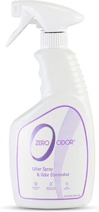Zero Odor Litter Box Odor Eliminator Spray, Cat Litter Deodorizer, 16 oz | Cat Litter Box Deodorizer Spray, Molecular Technology - Safe for All Litter, Carpets & Rugs