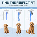 Slicker Brush for Dogs, Pet Grooming Brushes for Doodles & Poodles, Large | Best Brush For Long Haired Dogs, Dematting Comb & Deshedding Tools For Goldendoodle Coats, Puppy Matting Grooming Supplies