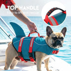 ASENKU Dog Life Jacket - Pet Safety Vest for Swimming & Boating, Shark Life Jacket with Floatation, Dog Lifesavers Swimsuits for Small Medium Large Dogs (ForestGreen, XS)
