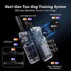 Next Gen Shock Collar for 2 Dogs, Real Time Dual-Dog Control, 4 Modes (Beep/Vibration/Safety Shock/Light), 4200FT Range, IPX8 Waterproof Dog Training Collar with Remote for Small Medium Large Dogs