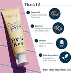 Flydog Fresh Kiss Dog Tooth Brushing Kit, Enzymatic Dog Toothbrush and Toothpaste- Vet Approved Formula, Breath Freshener & Tartar Remover, 360° Toothbrush for All Round Cleaning (Coconut Oil)
