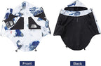 Dog Clothes Fashion Outfit Hooded Raincoat Jackets for Dogs Cats Pet Lightweight Water-Resistant Outdoor Windbreaker Small Medium Large (3XL◆Chest 25.2''-28.34'',Back 20.47'',25.5-35 lbs)