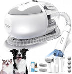 Dog Grooming Vacuum,Pet Grooming Vacuum with 2L Dust Cup & 13000Pa Suction, 6-in-1 Low Noise Pet Grooming Kit with Clipper & Steam Brush for Shedding, Professional Dog Vacuum for Dogs & Cats