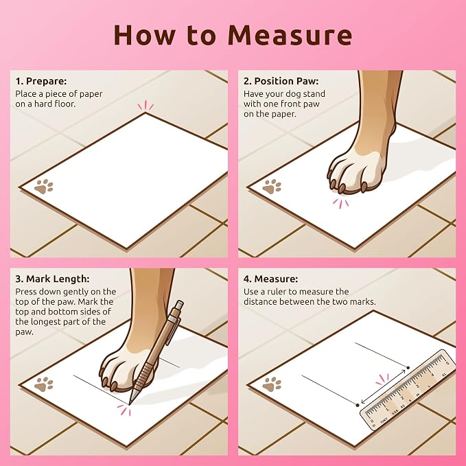 PawZ Rubber Dog Boots for Large Paws - All-Weather Waterproof Dog Shoes, Anti-Slip Traction for Rain, Snow, Mud & Hot Pavement - Pull-On Dog Booties, Pink - Large (3"- 4") - Pack of 24