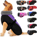 IECOii Extra Warm Dog Coat - Reflective Adjustable Jacket With Buckle Fleece Turtleneck for Cold Weather - Soft Winter Coat for Small Medium Extra Large Dogs