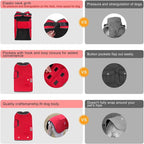 BEAUTYZOO Dog Winter Coat for X-Large Dogs Waterproof, Warm Reflective Great Dane Oxford Canvas Jacket, Fleece Dog Cold Weather Coats Windproof for Female Male Dogs, Red XL