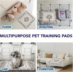 PUPIBOO Washable Pee Pads for Dogs & Cats - Super Absorbent Reusable Puppy Training
