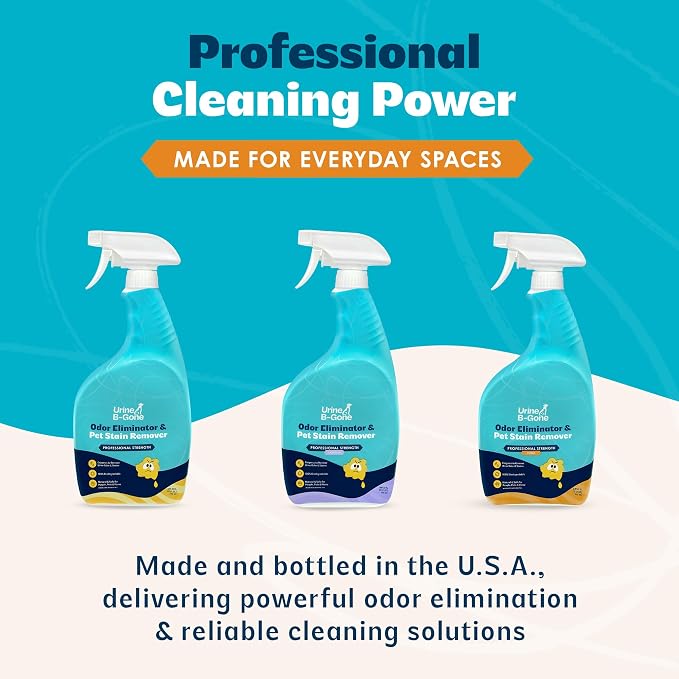 Urine B-Gone Enzyme Cleaner for Human, Cat & Dog Urine, Citrus, 32 oz | Enzyme cleaner for human, cat and dog urine on laundry, carpets and more; citrus scent, 32 fl oz.