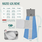 Supet Cat Grooming Wrap for Cutting Nails, Self-Adhesive Calm Cat Swaddle | Bite-Proof Mesh Hood & Thick Waist Strap Anti-Escape Anti-Scratch Bag for Nail Trimming, Medication, Ear Cleaning (Blue S)