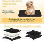 Console Dog Car Seat for Small Dogs Cats Up to 11lbs, Anti-Collapse Pet Armrest Booster Seat with Soft Pillow,Non-Slip Seat Rails Hooks & Safety Belt, Portable Car Accessories for Pets Travel