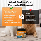 Dog Teeth Cleaning Powder - Plaque & Tartar Control, Breath Fresheners | With Natural Seaweed, Probiotics, Vitamins, Turmeric & Enzymes for All Dogs & Cats (Chicken Flavor, 75 Scoops)