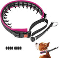 Mayerzon Martingale No Pull Collar for Small Medium Dogs | Hot Pink Trim, S | Patented Anti Pull Dog Collar with Buckle for Walking Training, Neoprene Padding, Reflective Stitching, Adjustable, Sturdy