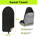 Leader Accessories Waterproof Towel Car Seat Cover, Front Bucket, Black | Universal Non-Slip, Fits Car Truck SUV, Machine Washable, For Dog & Kid, Pets, Yoga, Gym, Beach, Swimming, Outdoor Sports