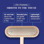 Chris Christensen Dog Brush, 16 mm,T-Brushes, Groom Like a Professional, Stainless Steel Pins, Lightweight Beech Wood Body, Ground and Polished Tips, Fight Fatigue and Stress Injuries