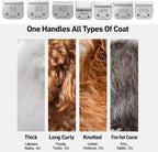 5FC Dog Grooming Blades Compatible with Andis Clipper,3-Pack | Compatible with Oster A5,Wahl km10 Dog Clippers,Size-#5FC, 1/4-Inch Cut Length (6.3mm)