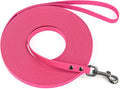 Wolfone Waterproof Dog Leash 17FT Long Line Recall Training Leash | Durable Dog Leash PVC coated waterproof surface resists dirt and odors strong nylon core for training walking and hiking