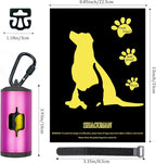 Metal Dog Poop Bag Holder w/Leash Clip|Durable Scratch-Resistant Aluminum|15 Bags+3 Accessories(Pink)