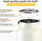 Dog-Cat Food Storage Container 40 lb/38 Qt, Large Stainless Steel Pet Food Bin with Airtight Lid & Scoop Included, Durable 304 Metal Storage for Dogs & Cats