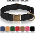 AirTag Dog Collar - Genuine Leather Dog Collar with Apple AirTag Holder and Metal Buckle - Smart GPS Tracking Pet Collars (Black, M, 14"-18" Neck Fit)