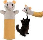 Cat Wrestling Glove – Interactive Cat Toy & Hand Puppet, Bite Proof Arm Scratch & Bite Protection, Plush Mouse Puppet Toy for Kittens & Indoor Cats, Cat Gloves for Safe Play, Bonding & Enrichment