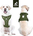 AUROTH Tactical Dog Harness for Large Dogs No Pull Adjustable Pet Harness Reflective K9 Working Training Easy Control Pet Vest Military Service Dog Harnesses