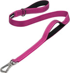 PetiFine 4FT Heavy Duty Dog Leash with Soft Padded Double Handle | Traffic Handle Extra Control,Auto Lock Hook,Reflective Nylon Walking Lead for Large,Medium,Small Breed Dogs