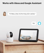 GALAYOU Indoor Camera, Pet Camera for Home Security in 2K, 2.4GHz WiFi, G2 | Nanny Camera/Baby Monitor with Night Vision, Siren, 24/7 TF Card Storage, 360° PTZ, Supports Alexa and Google Assistant