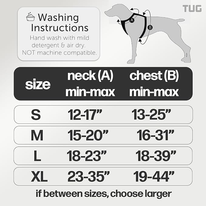 TUG Grab Dog Harness with Built-in Magnetic Traffic Leash (Small/Cream) | Padded Magnetic Traffic Handle | Front & Rear Leash Clips | 4-Point Adjustable Fit | Durable Nylon | Aids No-Pull Training