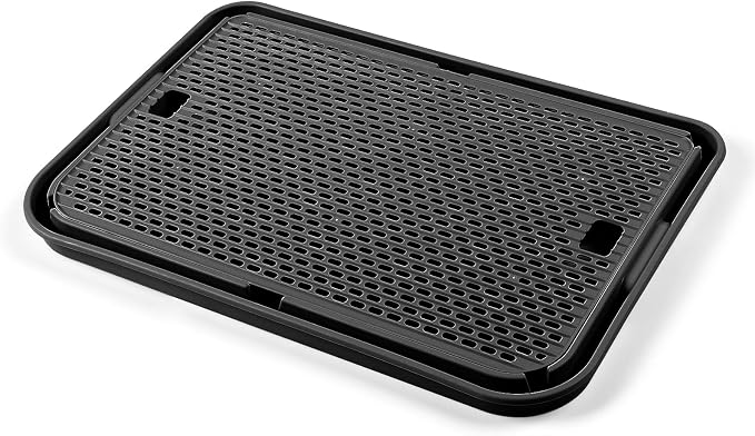 Cat Litter Box Step, Large Cat Litter Ramp with Filter Function, Black