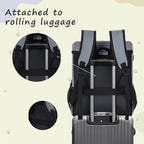 ANILD Dog Travel Bag Backpack, Flight-Ready TSA-Approved Dog Travel Bag with 2 Leak-Proof Food Canisters, 2 Foldable Silicone Bowls, Multi-Compartment Organizer for Hiking, Camping, Dog Mom Essentials