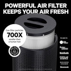 PuroAir 240 HEPA Air Purifiers for Home Pets Air Cleaner up to 1,000 Ft² - HEPA Filter + CarbonTech up to 500X Stronger - Cleans Air Fast - Auto, Sleep Modes Air Purifiers for Bedroom, Office (2PK)