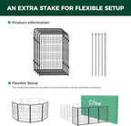 FXW Homeplus Indoor Dog Playpen, 40" H, 4 Panels, for Medium & Large Dogs | Stress-free play, Heavy-duty, Semi-open design, Easy setup, Threshold-free gate, Expandable, Patented