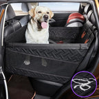 TKYZ Large Dog Car Seat,PU Leather Back Seat Extender for Dogs,Waterproof Dog Seat Cover for Backseat, Pet Bed for Car Hammock