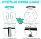 ATESON Dog Grooming Hammock - Pet Harness for Grooming Nail Trimming (M 40lb), Dog Sling for Nail Clipping, Dog Hanging Holder for Cutting Nail with Nail Clippers