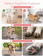 BECEMURU Dog Shoes for Summer, Double-Straps Anti-Slip Dog Boots & Paw Protectors for Hot Pavement, Breathable & Light Weight Outdoor Walking Hiking Pink Size 4