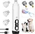 Quiet Dog Nail Grinder, 9-Speed Electric Pet Nail Trimmer with LED | Low noise, Safety sensor guard, 2 LED lights, USB rechargeable, Professional grooming, Sensitive paws, Dogs cats all breeds