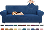 Stretch Couch Covers for Sofa, 3 Cushion Couch Slipcover,Classic Blue