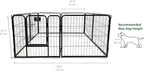PJYuCien Puppy Playpen Plus Storage Bage with Bottom & Top Cover, 24" H | Heavy Duty, Dog Fence for Small Dogs, Foldable Square Pen, Indoor, Outdoor, Backyard Pasture, Camping, Protects Floors