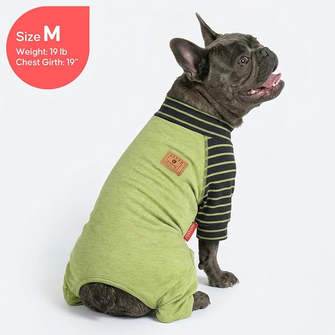 KYEESE Turtleneck Dog Pajamas for Small Medium Large Dogs Warm Dog Onesie | 4-Way Stretch, Lightweight & Breathable, Reduces Shedding, Gentle on Sensitive Skin, Recovery Support, Easy Potty Breaks