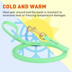 Viper Biothane K9 Working Dog Leash Waterproof Lead for Tracking Training Schutzhund Odor-Proof Long Line with Solid Brass Snap for Puppy Medium and Large Dogs, 10ft Sea Foam Green