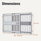Amazon Basics Adjustable Wide 28.7–39.4", Dog Gates, Ideal for Small to Medium Breeds, and Senior Dogs, Dog Gates for Doorways and Stairs
