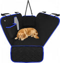 Active Pets Dog Car Seat Cover Car Seat Protector- Dog Seat Cover for Back Seat of SUVs, Trucks, Cars - Waterproof & Convertible Vehicle Hammock for Car Backseat - Mesh Window- Blue, XL
