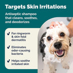 Vetnique Dermabliss Medicated Cat & Dog Shampoo, Chlorhexidine Ketoconazole | Antibacterial Antifungal Shampoo for Yeast Infection, Hot Spots & Itchy Skin, Dog & Cat Medicated Wash With Lactic Acid