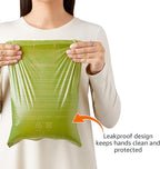 Amazon Basics Premium Leak Proof Dog Poop Bags with Dispenser and Leash Clip, Cucumber Scented, 13" x 9", 270 Count (18 Rolls of 15)