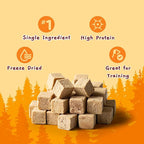 Jungle Calling Freeze Dried Duck Dog & Cat Treats, High Protein, 9.17 oz | Single Ingredient Duck Bites, Grain-Free, Additive-Free Training Treats & Food Toppers for Sensitive Skin & Stomach