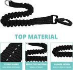 jenico Long Dog Leash 10FT: Heavy Duty Rope Leashes for Dogs Training with Swivel Lockable Hook Reflective Threads Bungee and Padded Handle - Dog Lead for Large Small Medium Dogs Outside Walking