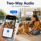 3MP Cameras for Home Security-Outdoor/Indoor, 5G/2.4G WiFi | Indoor Camera for Baby Monitor/Dog/Cat/Pet/Elderly, Color Night Vision, 24/7 SD Recordings/Cloud, Plug-in