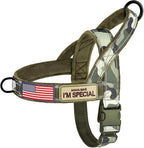 Forestpaw No Pull Dog Harness with Large Handle,Comfortable,L,Camo Green | Adjustable Fits Chest 26-31",50-80 lbs,Slip On,Quick Release,Easy Control,Soft Padded,for Medium Large Dogs Walking Training
